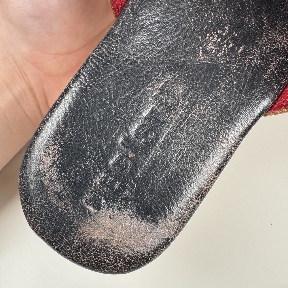 BED|STU Women's FAIRLEE II Platform Leather Slide Sandal Size 11 - Mexico - Picture 15 of 16